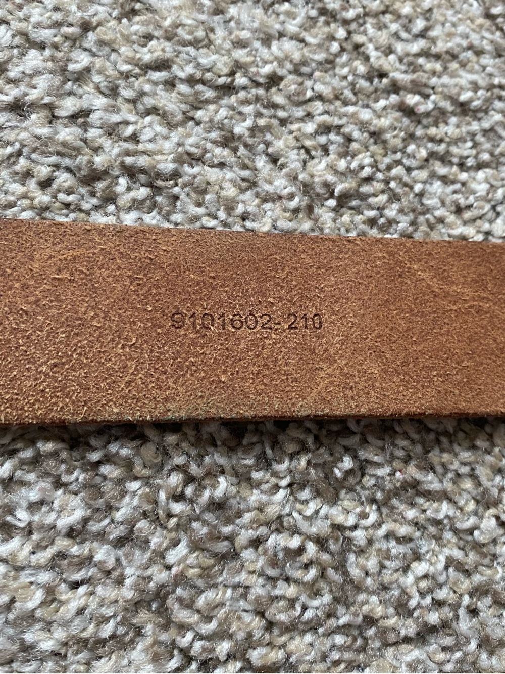 VTG Lauren Ralph Lauren Tan brown leather Ring Belt equestrian Gold Buckle XL - Picture 3 of 9